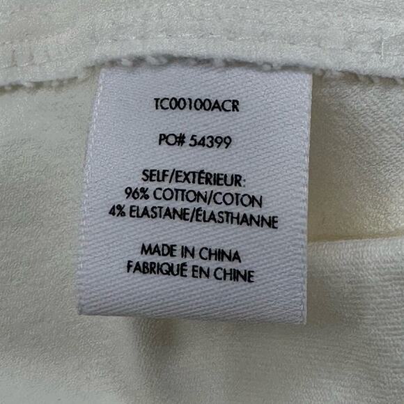 NWOT | Derek Lam 10 Crosby | Robertson Flare Trousers | White/Gold | Size 18 - Picture 11 of 16